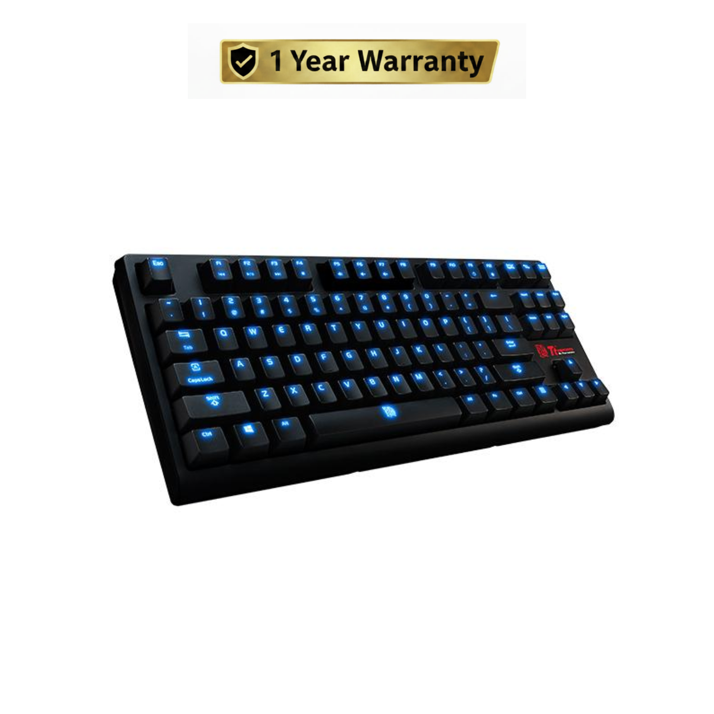 TT POSEIDON ZX Mechanical Gaming Keyboard – Cherry MX Brown Switches & Blue Backlight