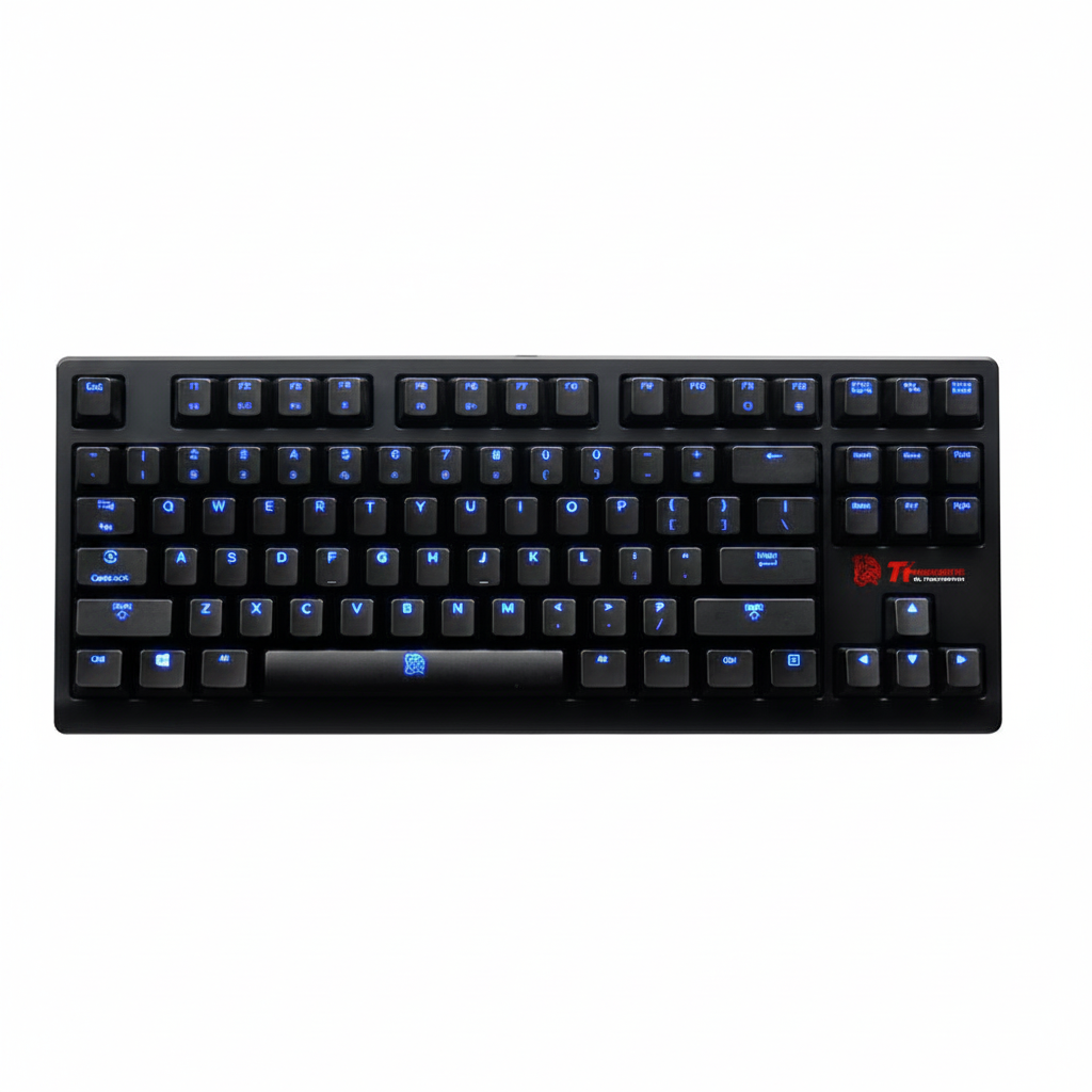 TT POSEIDON ZX Mechanical Gaming Keyboard – Cherry MX Brown Switches & Blue Backlight