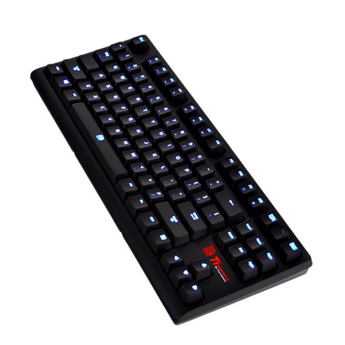 TT POSEIDON ZX Mechanical Gaming Keyboard – Cherry MX Brown Switches & Blue Backlight