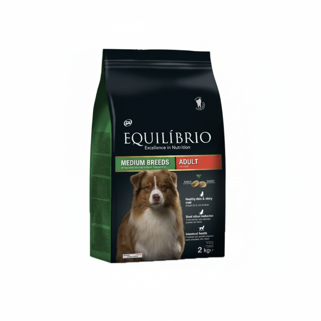 Equilibrio - Medium Breed, Adult Dry Dog Food, With Chicken - 2kg, 14kg