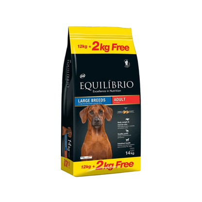 Equilibrio - Large Breed, Adult Dry Dog Food With Poultry - 2kg, 12kg