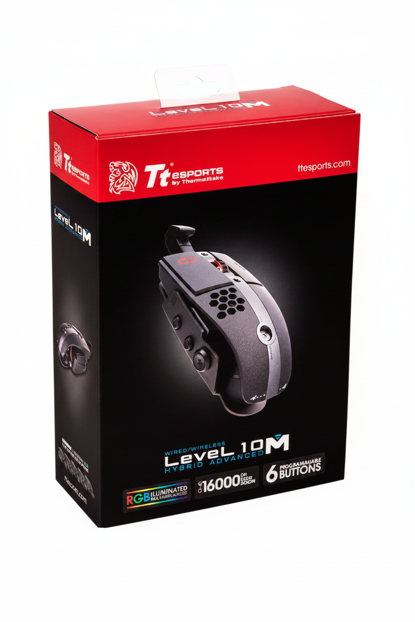 TTE Level 10 M Hybrid Advanced Gaming Mouse – Wireless & Wired RGB Gaming Mouse