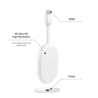 Thomson Google TV Go Cast 150 4K Streaming Stick