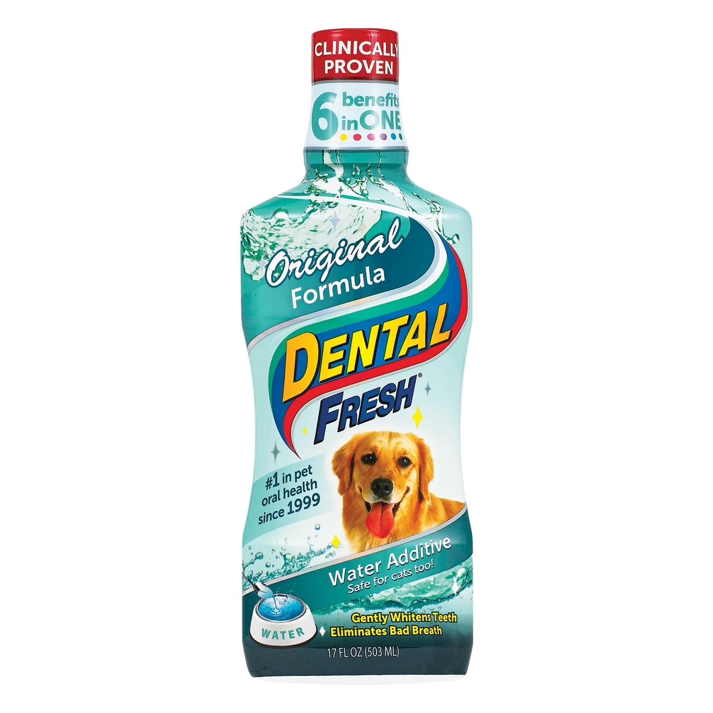 Dental Fresh® Water Additive for Dogs & Cats - Original & Advanced Whitening Formulas