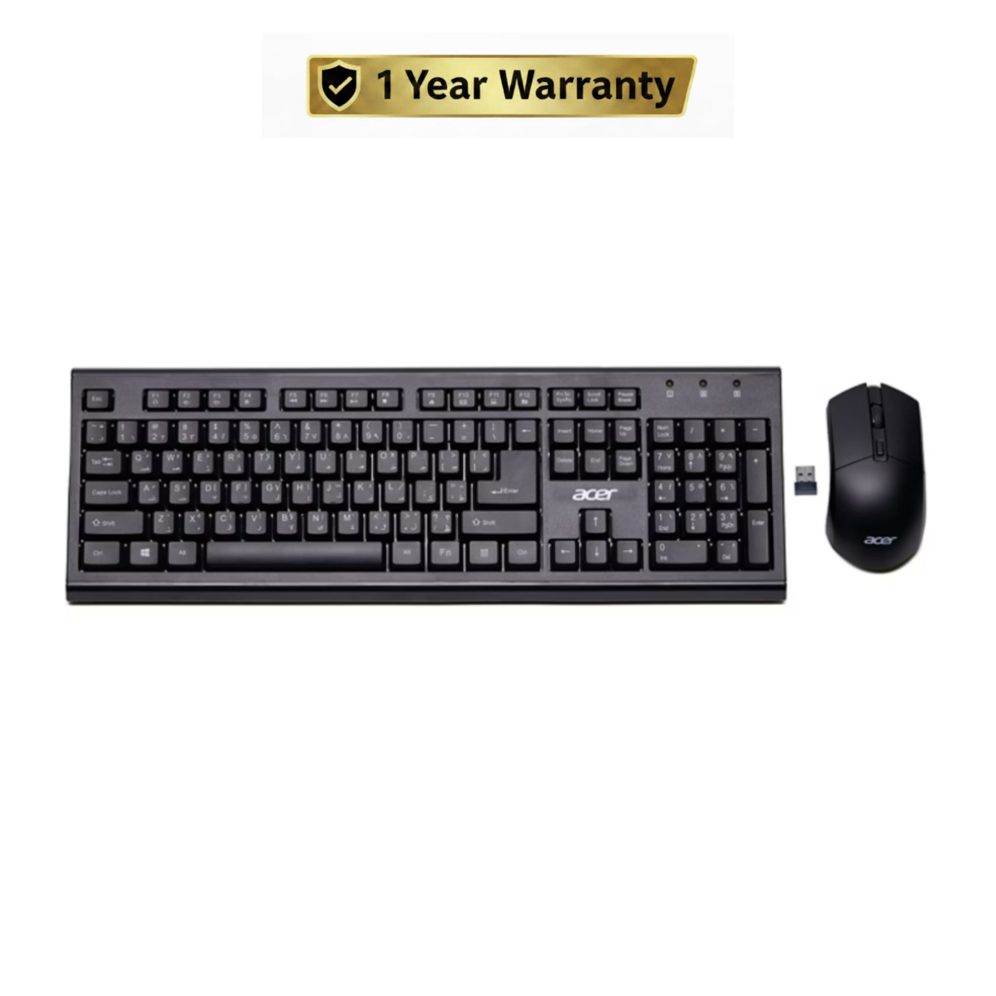Acer OKR120 Wireless Keyboard & Mouse Combo – Compact & Reliable Productivity Set