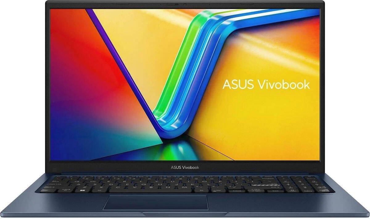 ASUS Vivobook 15 X1504VA Laptop, 15.6" FHD IPS Display, Intel Core i3-1315U Processor, 4GB RAM, 512GB SSD, Intel UHD Graphics, English US Keyboard, No OS, Quiet Blue