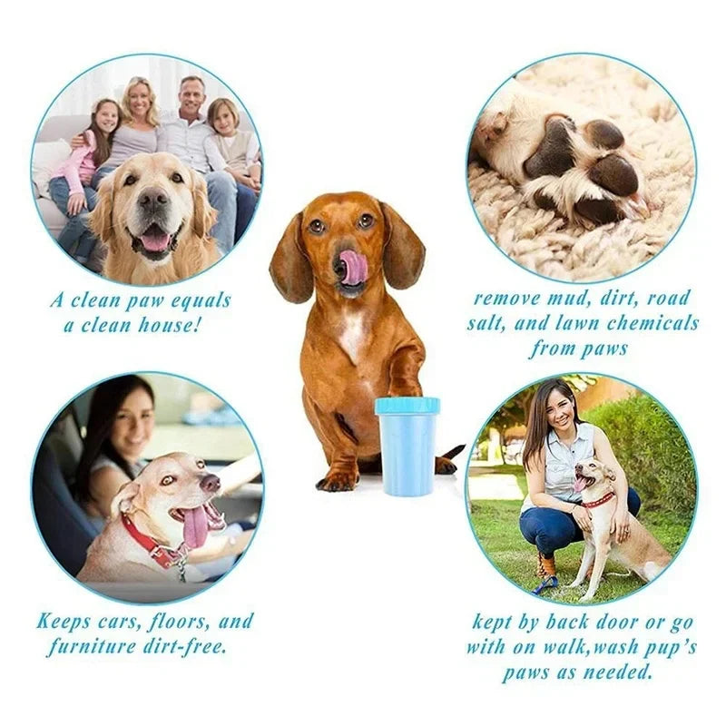 Pet Paw Cleaner Cup – Say Goodbye to Muddy Floors