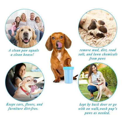 Pet Paw Cleaner Cup – Say Goodbye to Muddy Floors