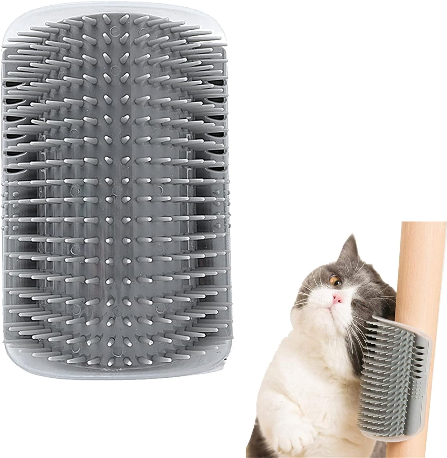 Cat Self Groomer Corner Brush | Self-Massage & Shedding Control for Cats