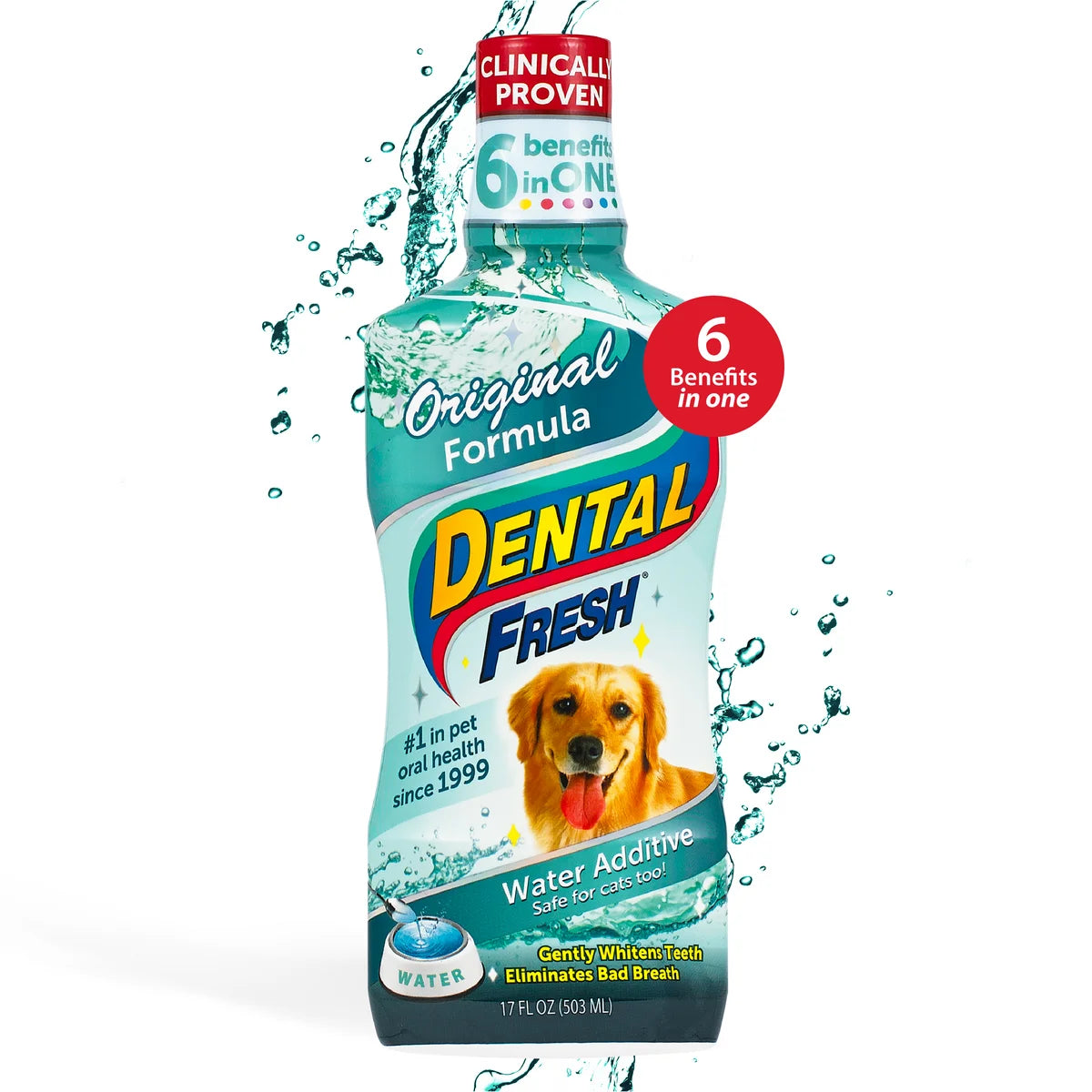 Dental Fresh® Water Additive for Dogs & Cats - Original & Advanced Whitening Formulas