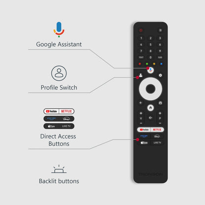 Thomson 55” QLED Plus 4K Google TV