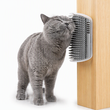 Cat Self Groomer Corner Brush | Self-Massage & Shedding Control for Cats
