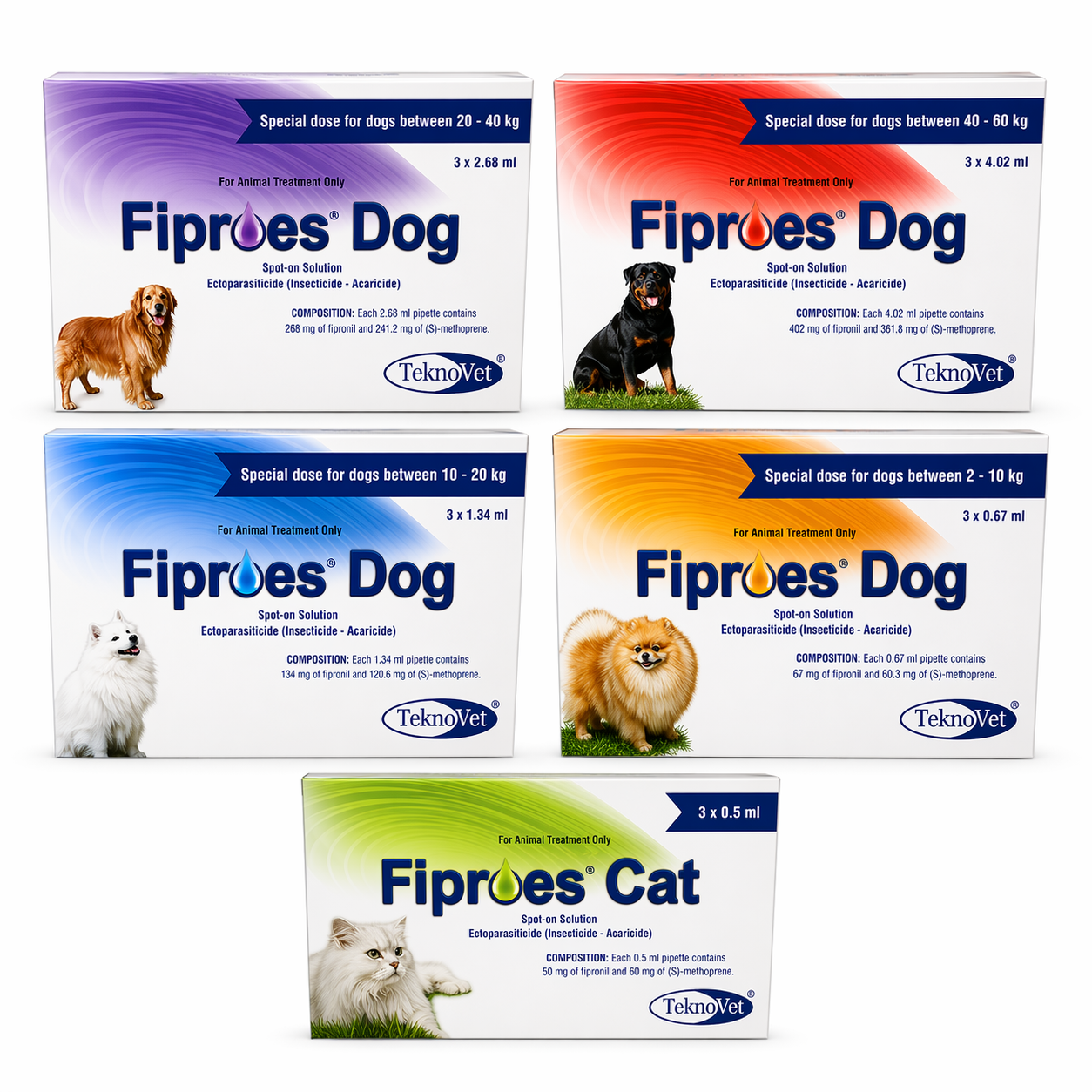 Fiproes® Spot-On for Dogs & Cats (Sold Per Pipette)