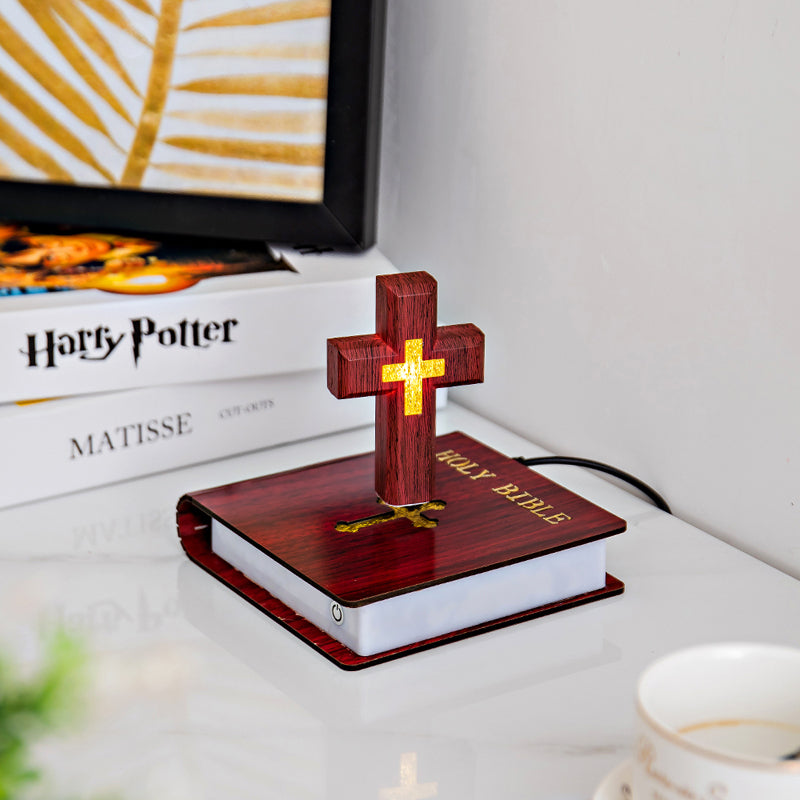 Holy Bible LED Cross Lamp