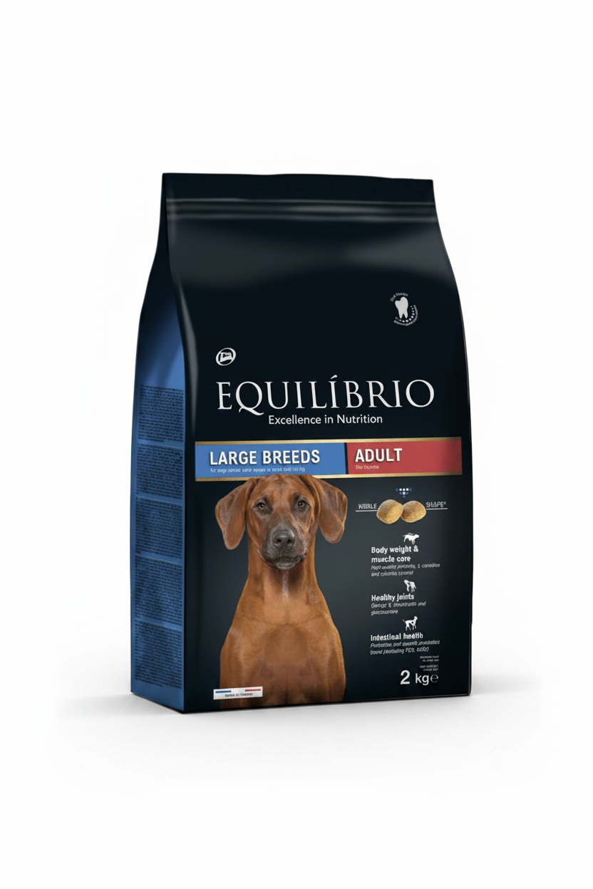 Equilibrio - Large Breed, Adult Dry Dog Food With Poultry - 2kg, 12kg