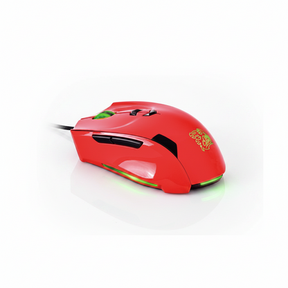 THERON BLAZING Red Gaming Mouse – RGB Optical Gaming Mouse