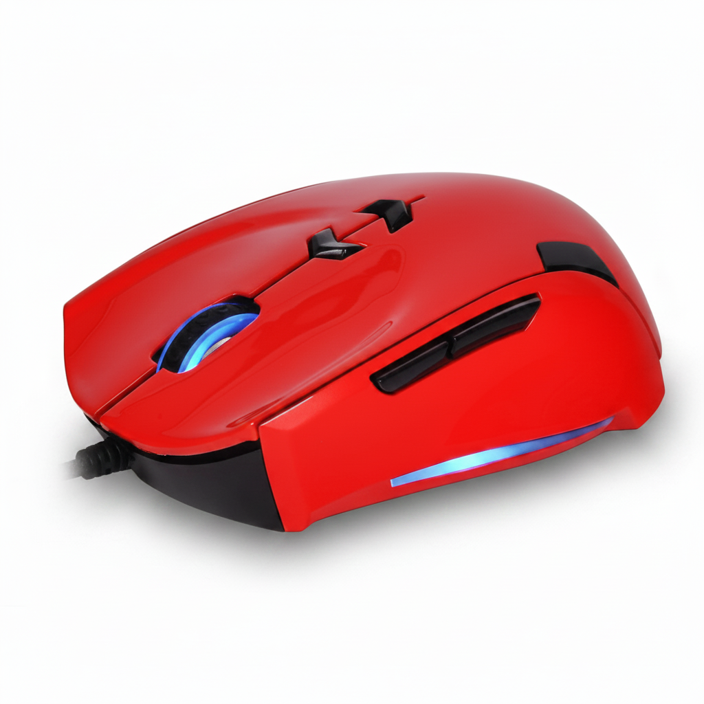 THERON BLAZING Red Gaming Mouse – RGB Optical Gaming Mouse