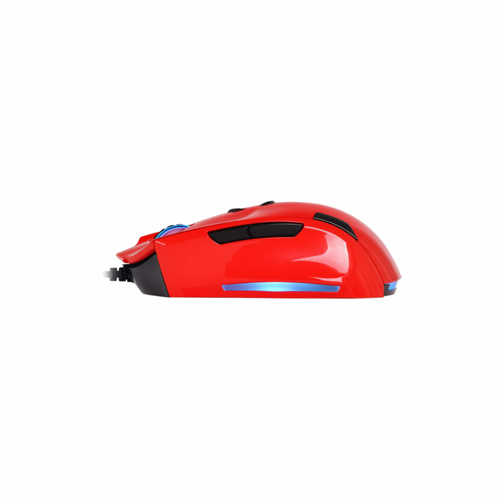 THERON BLAZING Red Gaming Mouse – RGB Optical Gaming Mouse