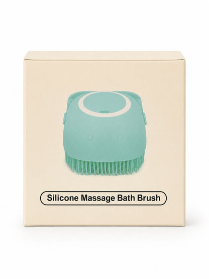 Silicone Massage Bath Brush – Soft Cleaning &amp; Shampoo Brush