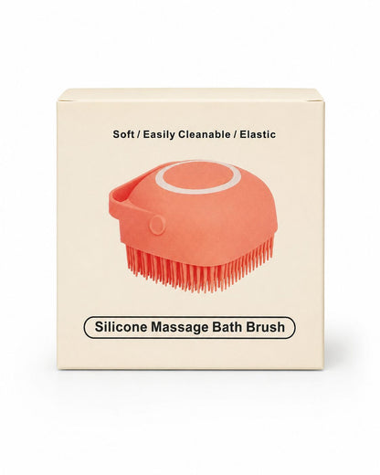 Silicone Massage Bath Brush – Soft Cleaning &amp; Shampoo Brush