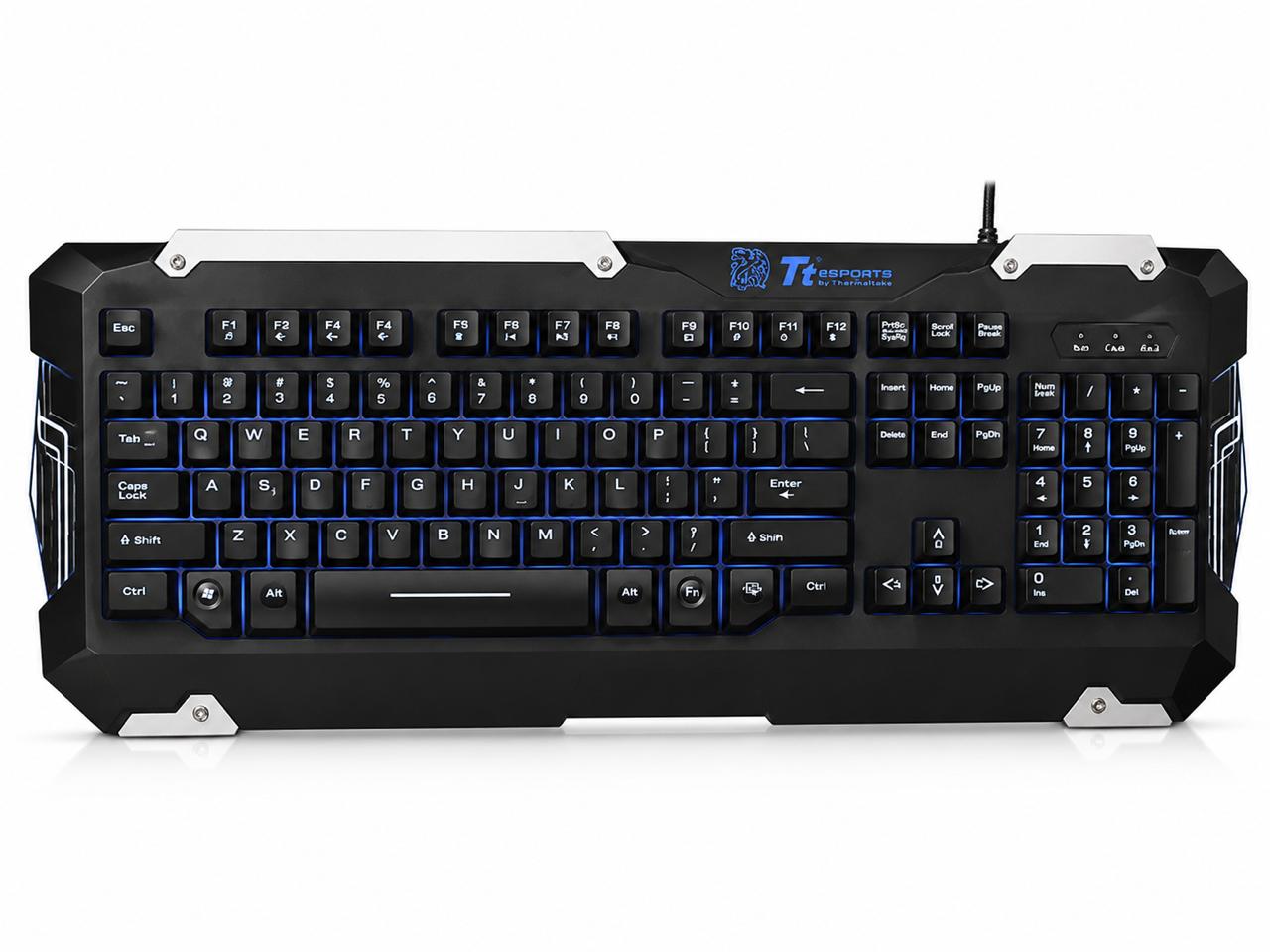 TT Commander Gaming Gear Combo – Backlit Keyboard with Metal Caps & Gaming Mouse
