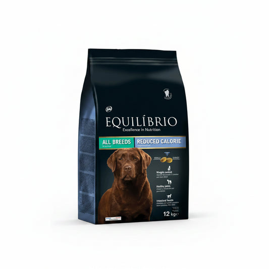 Equilibrio - All Breeds, Reduced Calories, Adult Dry Dog Food, With Poultry - 2kg, 12kg
