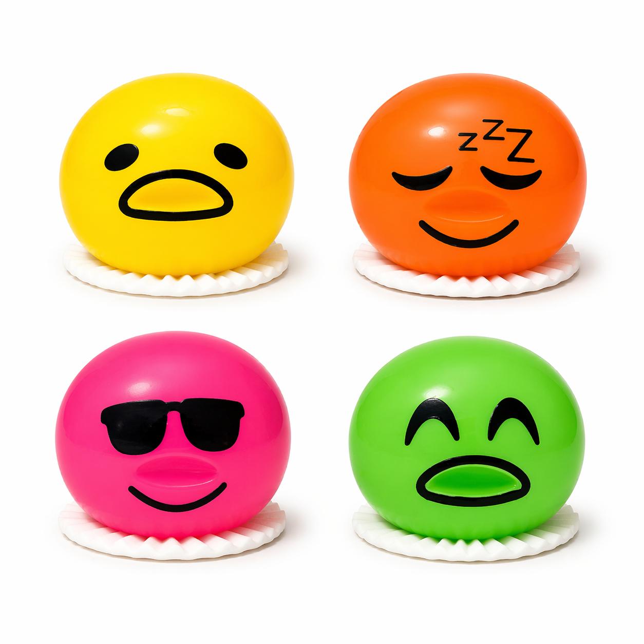 Emoji Slime Stress Balls – (4 PCS SET)