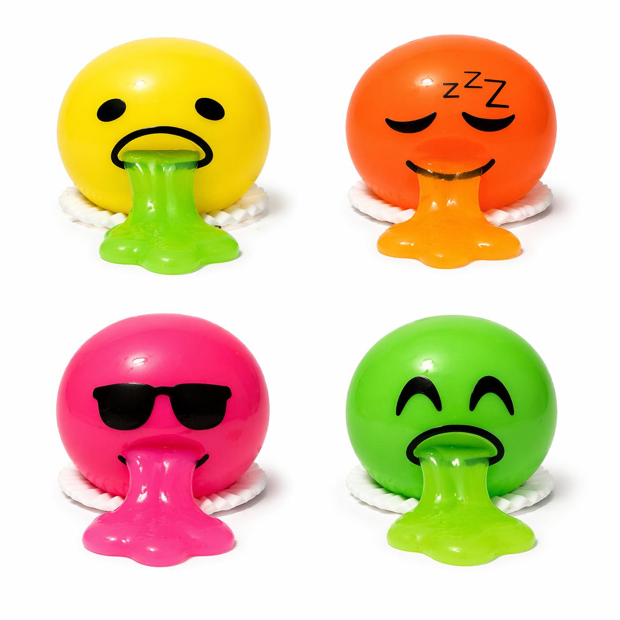 Emoji Slime Stress Balls – (4 PCS SET)